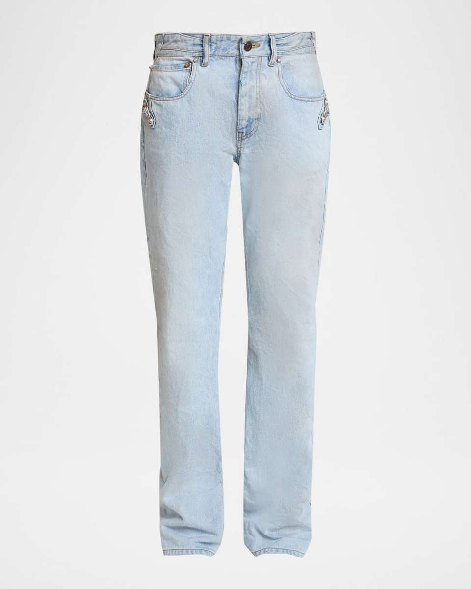 City Straight-Leg Denim Pants